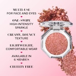 Disco Crush High Shine Glitter Eye + Face Sparkle, Heart Eyes, NET WT. 0.05 OZ. / 1.5 g